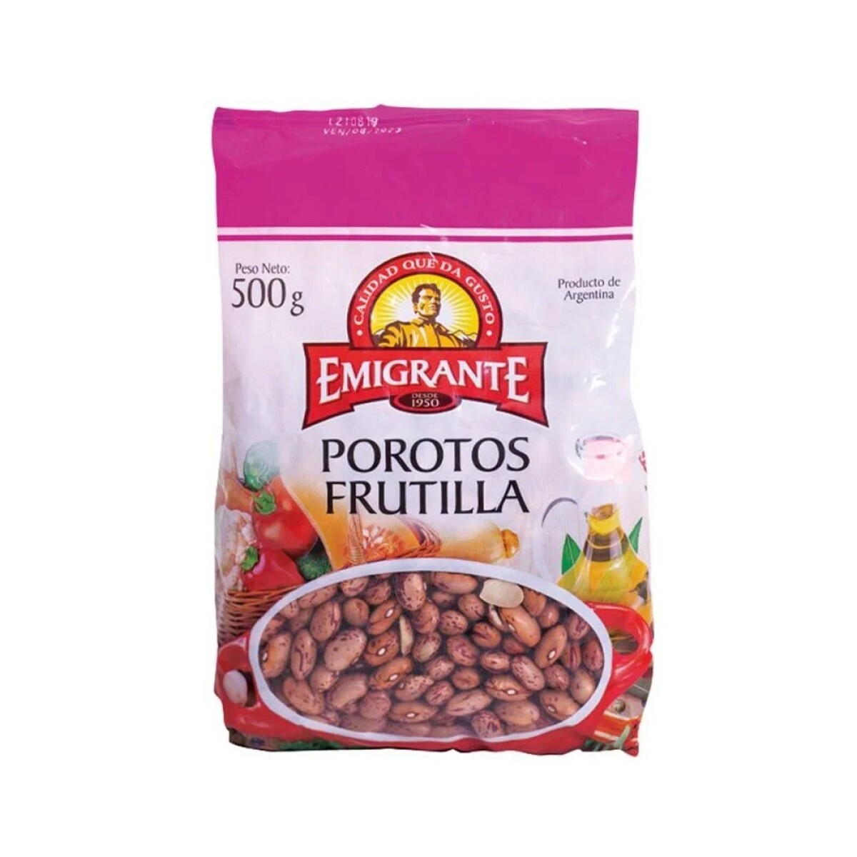 POROTOS DE FRUTILLA EMIGRANTE PAQUETE 500G 
