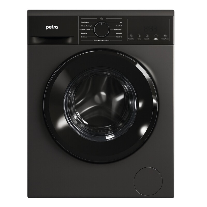 Lavarropas Petra Automático Inverter 6kg Silver Frontal Gris Oscuro Lavarropas Petra Automático Inverter 6kg Silver Frontal Gris Oscuro