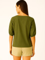Blusa Zaphra Verde Oliva