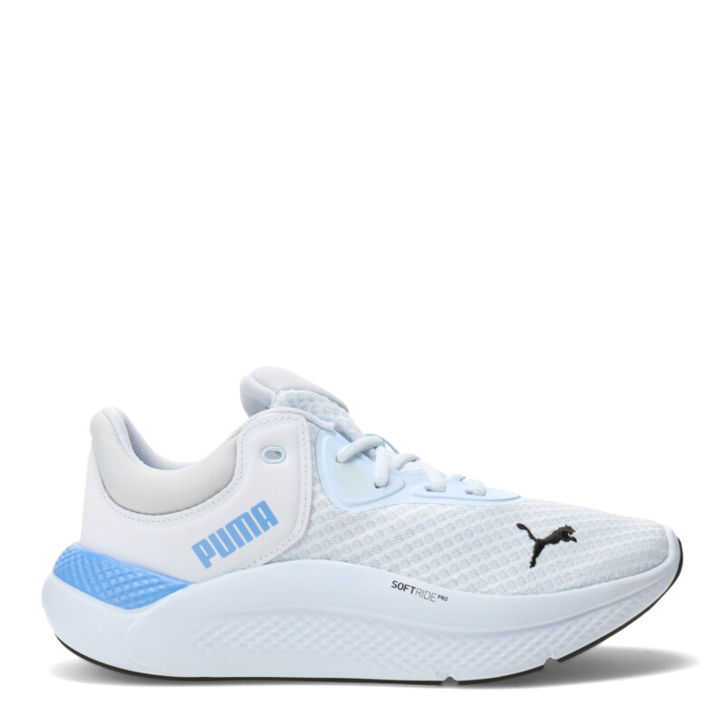 Championes de Mujer Puma Softride Pro Wns Celeste - Negro