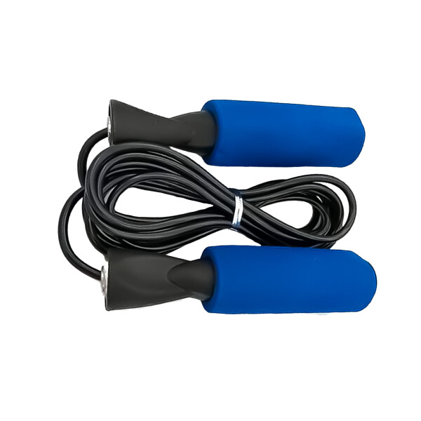 Cuerda de Saltar con Rulemán de Neopreno para Ejercicio Fitness y Crossfit Azul