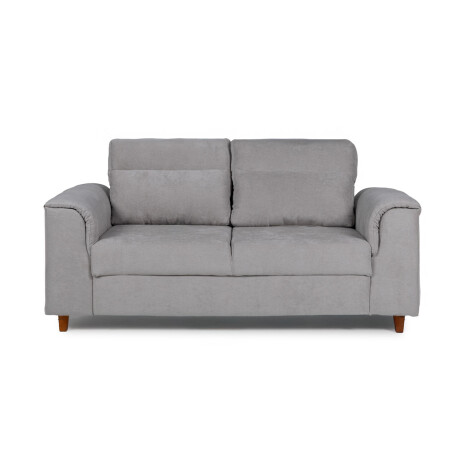 Sofá Aston (Outlet) - Tela Microfibra - 2 cuerpos Berlin 05 (Ceniza)