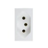 MODULO TOMA NORMA BRASILERA 10A - 250V BLANCO MODULO TOMA NORMA BRASILERA 10A - 250V BLANCO