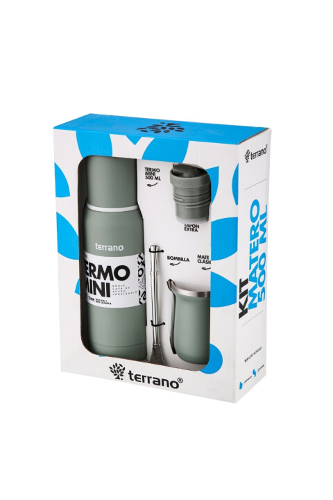 TERRANO KIT MATERO MINI 550ML Verde Oliva