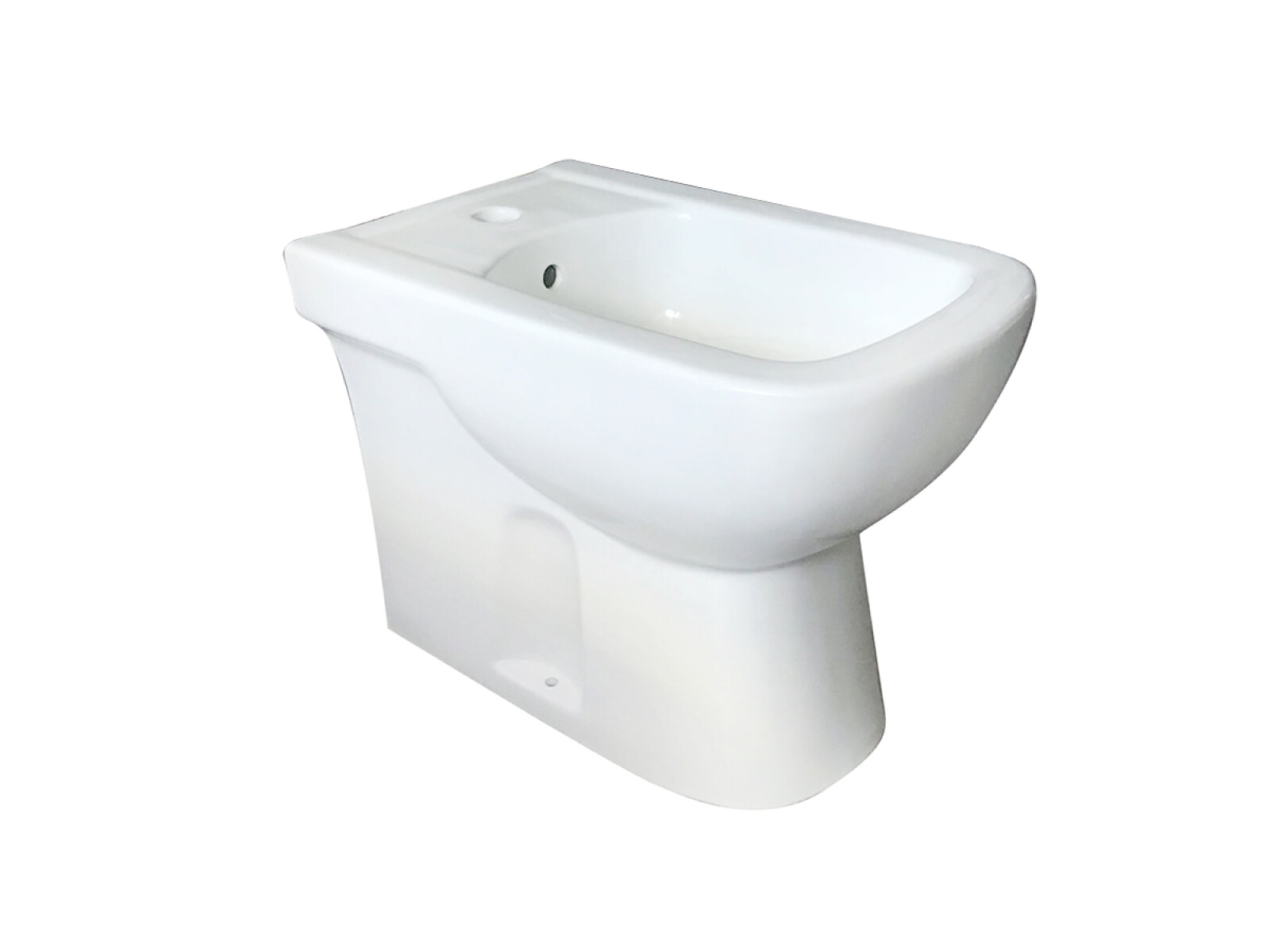 Bidet Sin Transferencia Blanco Brillo De Porcelana Sanitaria Aqualia Para Linea Malawi 