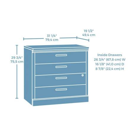 Aparador lateral Sauder Linea Mason Peak