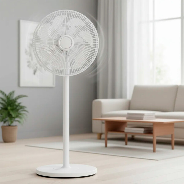 Ventilador 2 En 1 Pie Escritorio Goldtech 3 Velocidades 30W Color Blanco