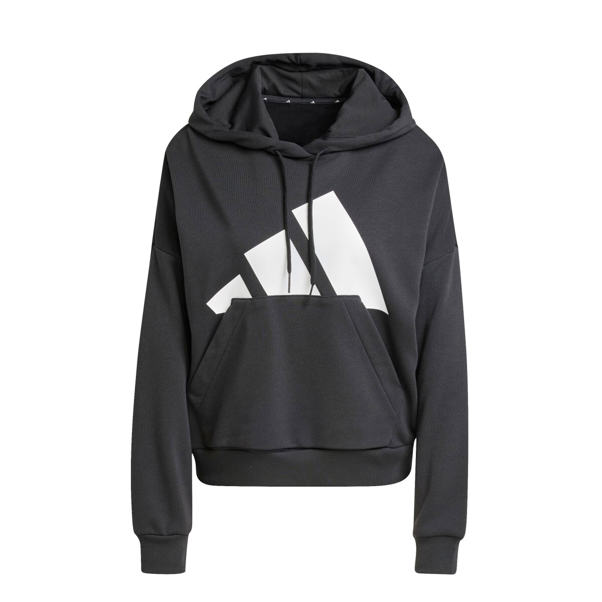 Canguro de Mujer Adidas Essentials Big Logo French Terry - Negro - Blanco 