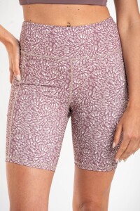 Biker Deportiva Tiro Alto Print