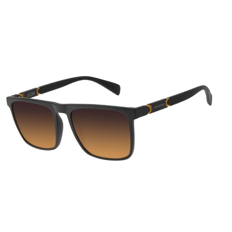 Lentes de Sol Chilli Beans Alok Tech in Style Square Gradient Polygons Marrón