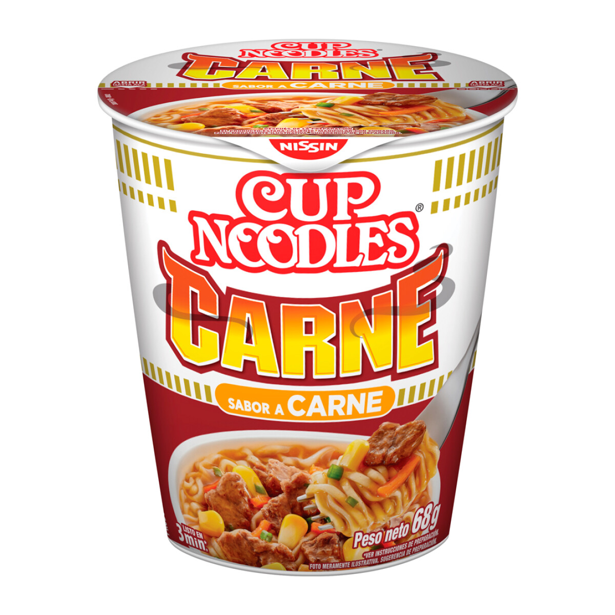 Sopa en Vaso Nissin Cup Noodles 69 G - CARNE 