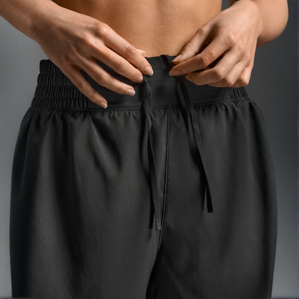 Short Training Aero Hi-Rise 4 Inch Short Mujer Black/silver Reflective