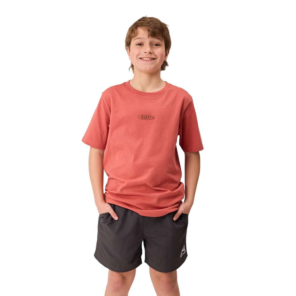 Remera Rusty de niño Brio - Terracota 