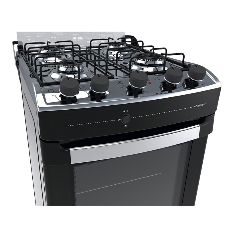 Cocina Enxuta Cenx27542ng A Gas Con Grill Negra Cocina Enxuta Cenx27542ng A Gas Con Grill Negra