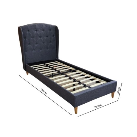 Cama 1 plaza con respaldo Cama 1 plaza con respaldo