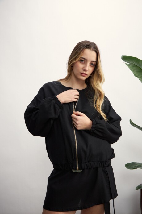 Chaqueta Bomber Negro