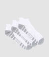 Pack x3 medias cortas con diseño deportivo Blanco