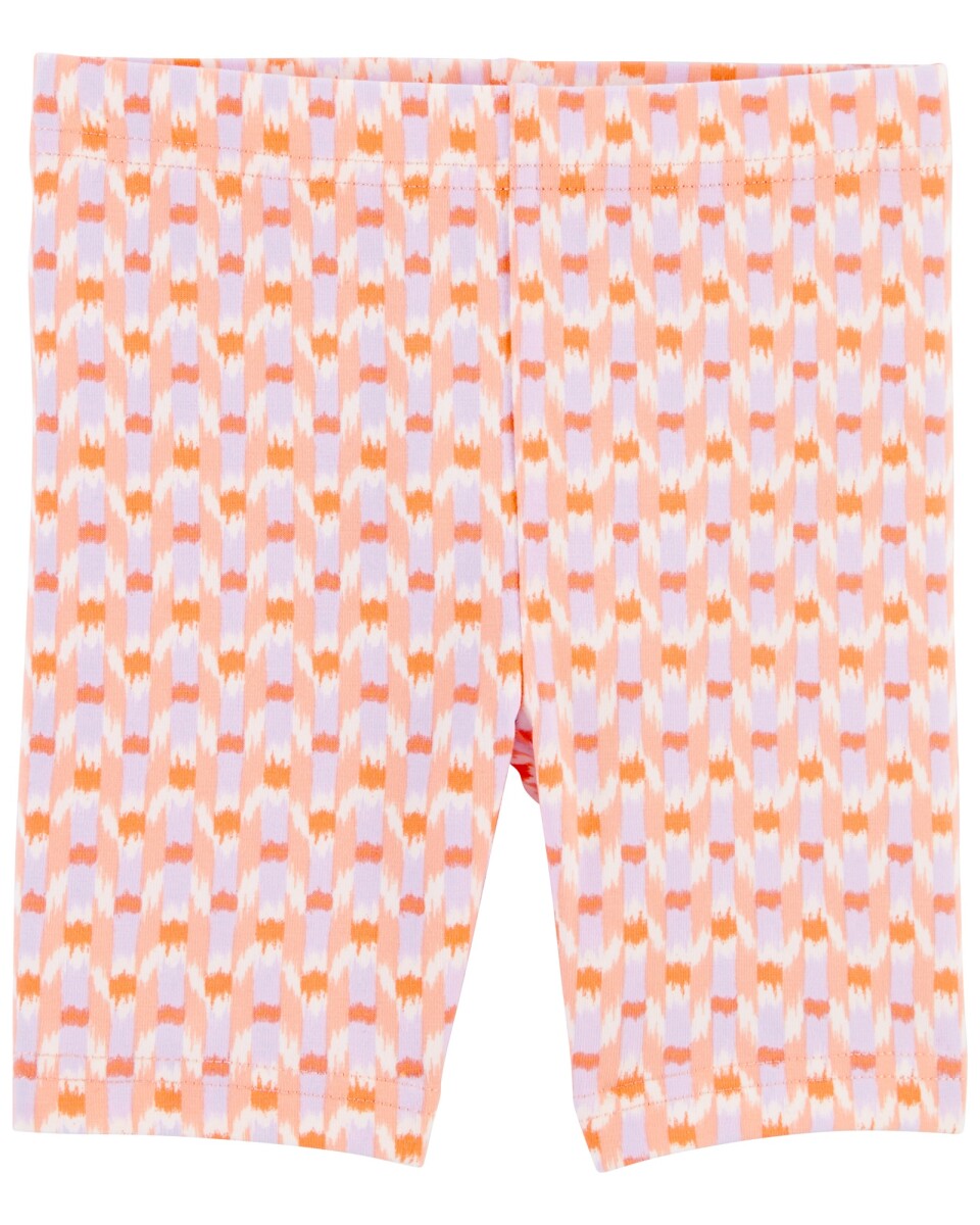 Short ciclista de algodón, estampado 