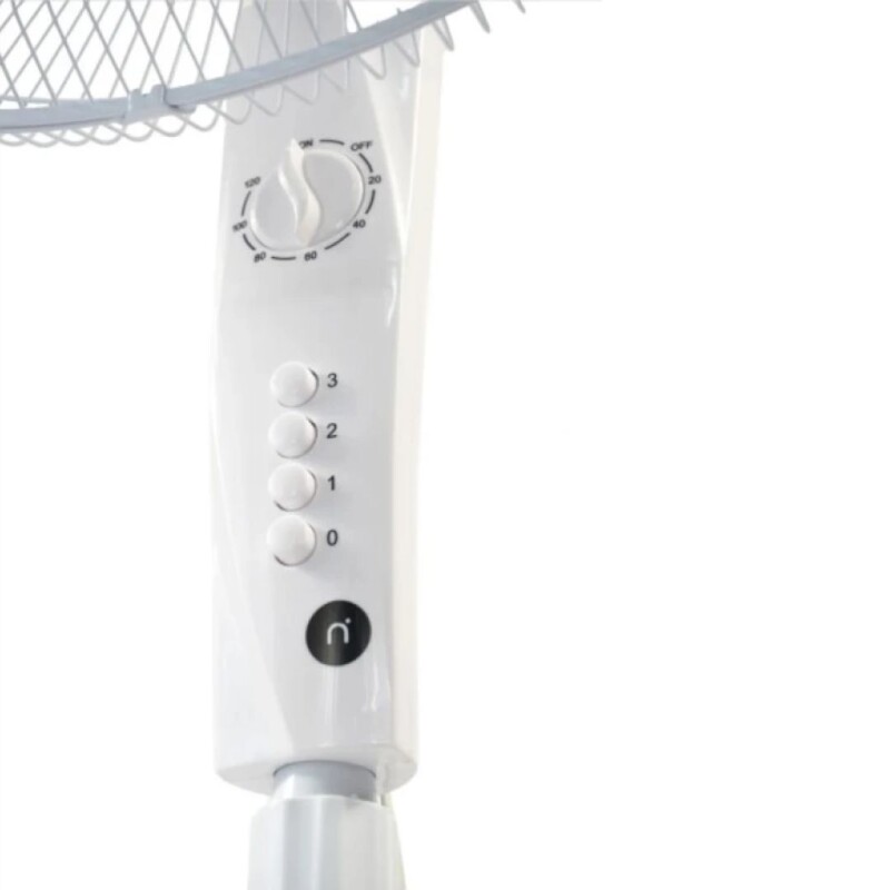 Ventilador NIC´S de Pie Blanco de 5 Aspas y 3 Velocidades Ventilador NIC´S de Pie Blanco de 5 Aspas y 3 Velocidades