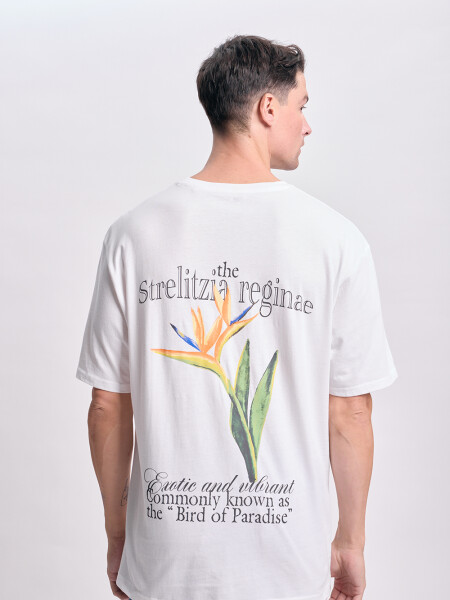 Remera oversize Botanico Blanco