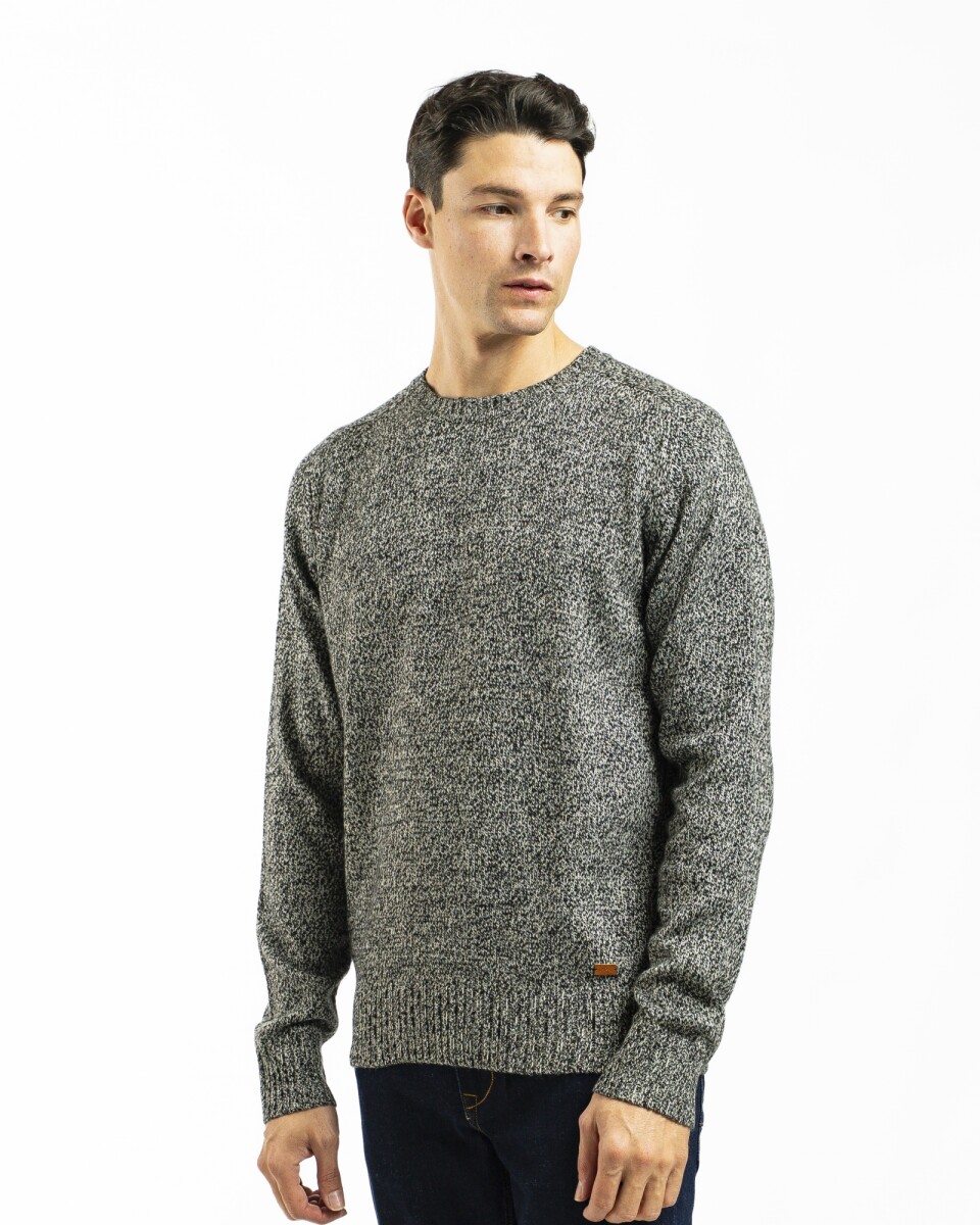 Buzo Shetland - Negro Melange 