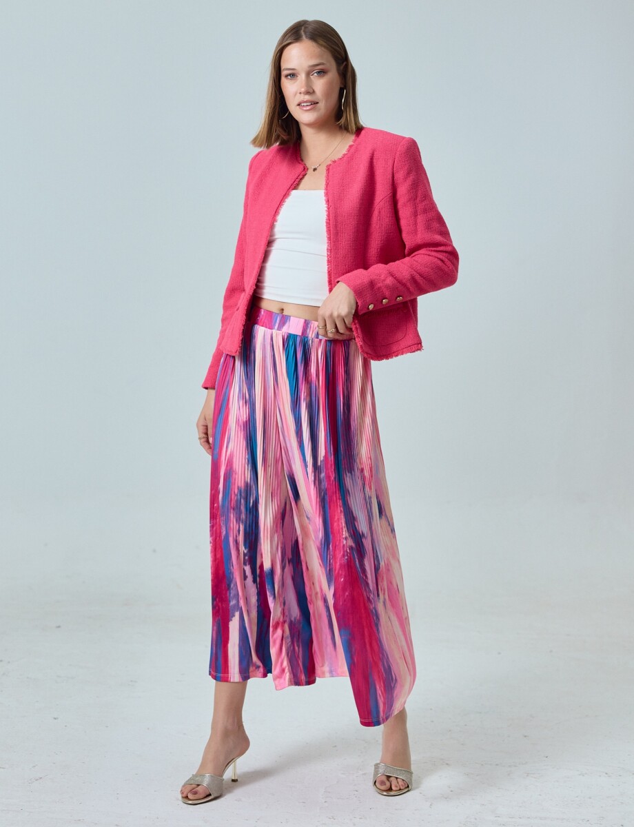 Capri Wide Leg - Multi/fucsia 