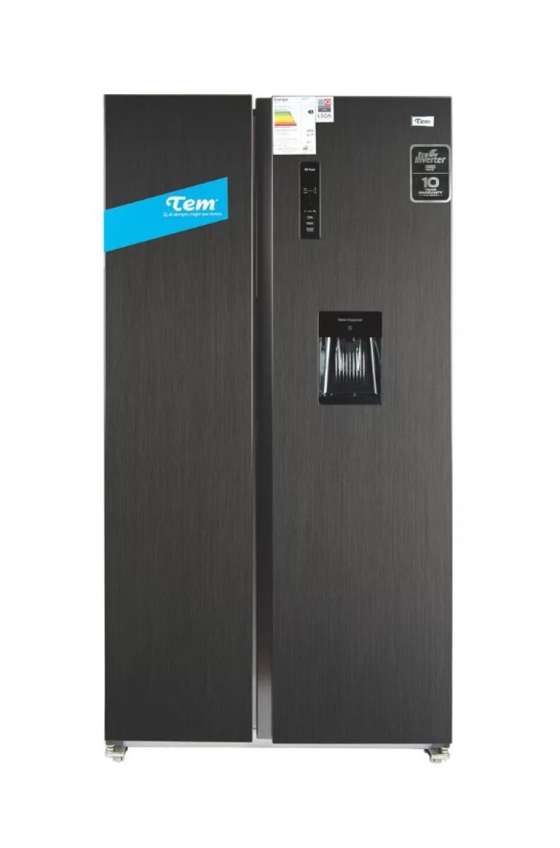 Refrigerador Heladera Side By Side Tem Si5420 Albion Color BLACK INOX 