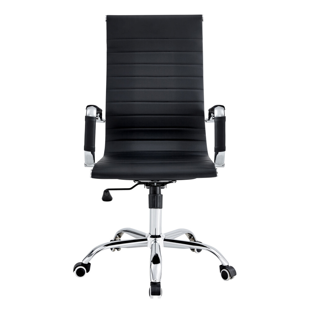 ASIENTO DE OFICINA PU NEGRO D-101/HY-529