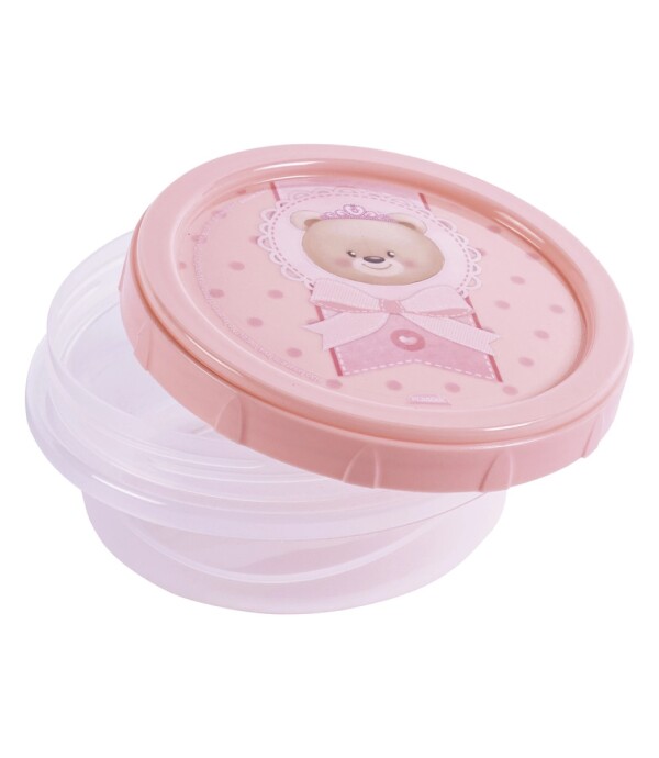 BAZAR PLASTICO RECIP. ROSCA DEC. 390 ML OSOS ROSA Único