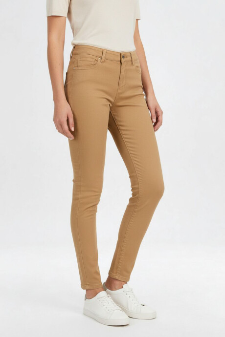 Pantalon Bardot Beige Oscuro