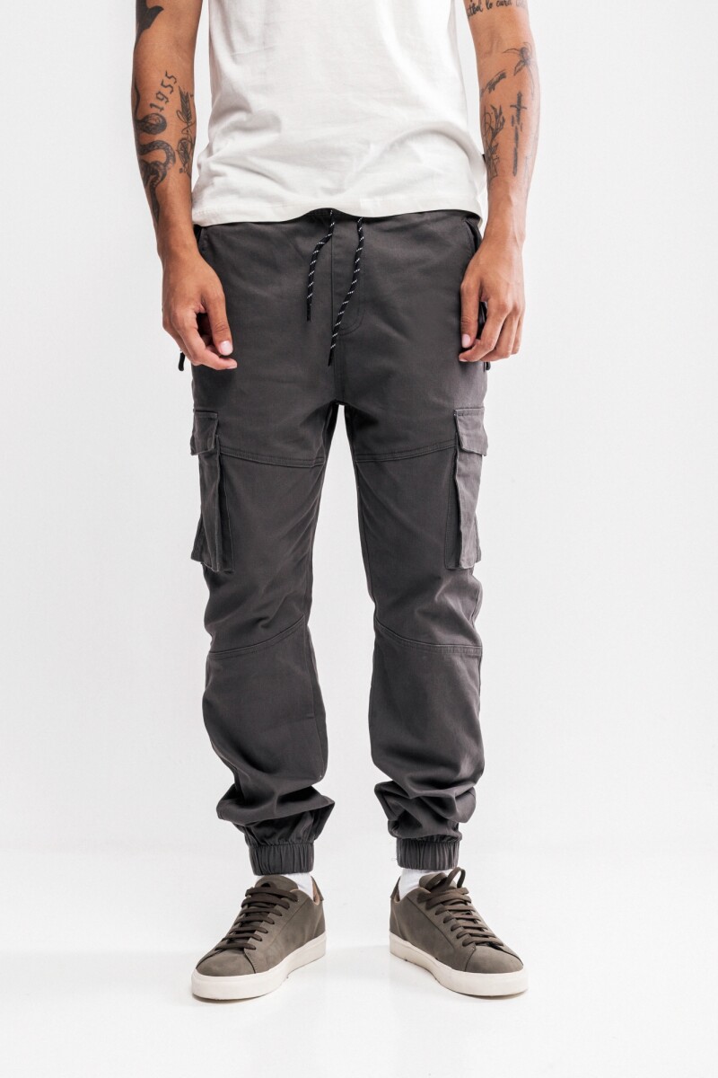 Pantalón de gabardina Pontevedra Gris oscuro