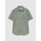 V-SS STANDARD POPLIN SAGE FLORAL