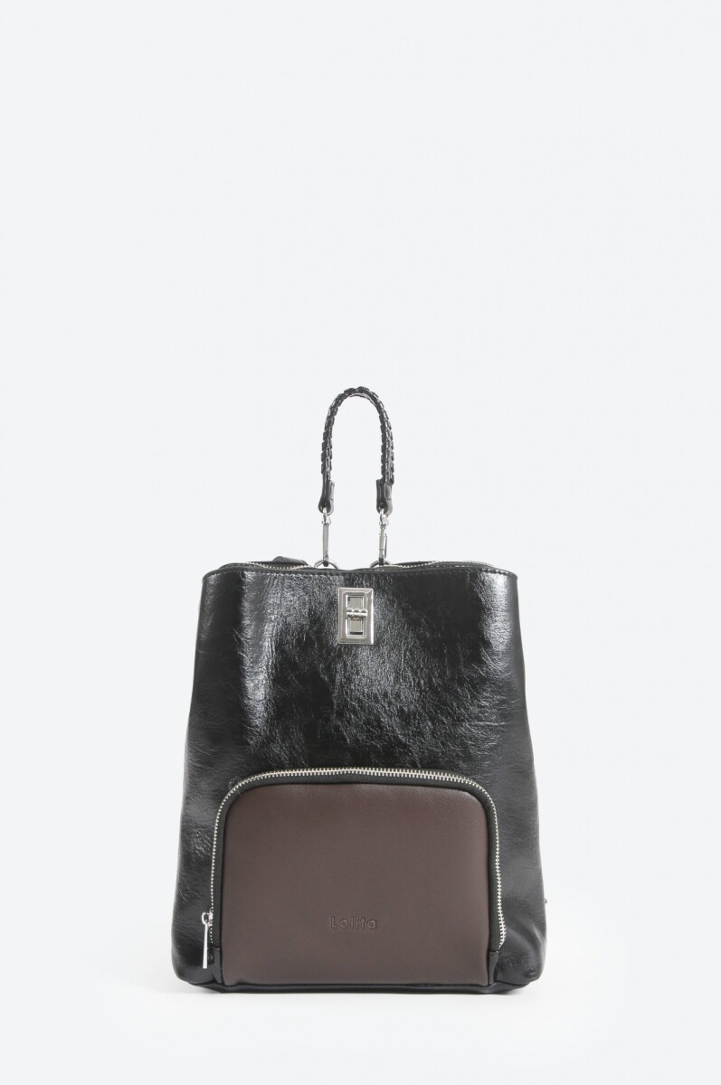 Mochila bicolor - negro 