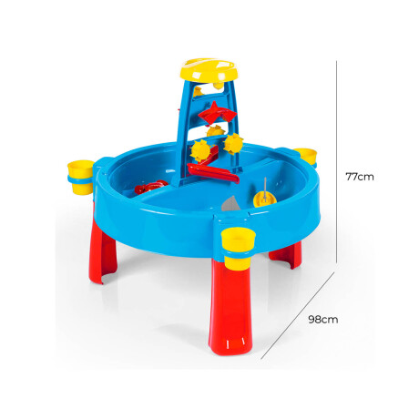Mesa Juegos 3en1 Dolu Europea Infantil Agua Arena Azul