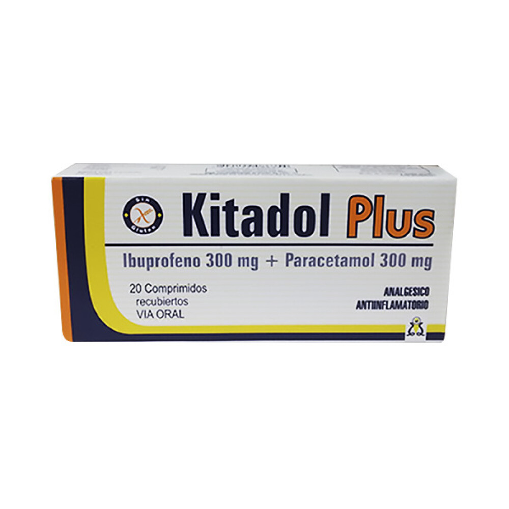 KITADOL PLUS CJ X 20 COMP. única
