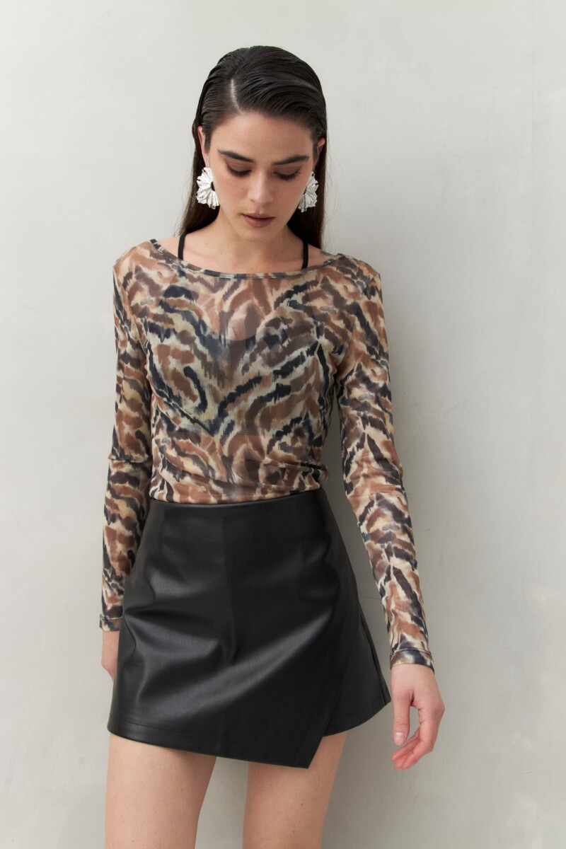 TOP TRINA Animal Print