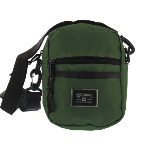 Set Morral + Gorro Visera Kristo Belga Para Hombre Verde