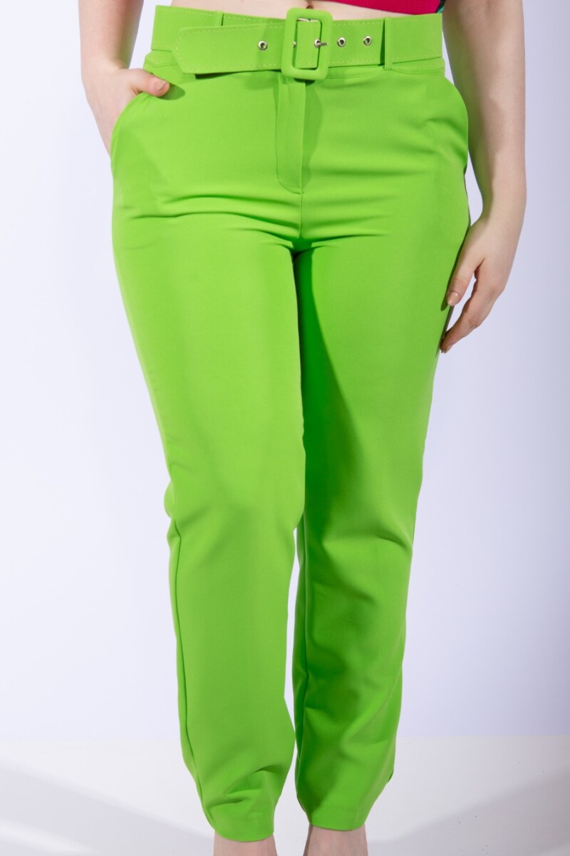 Pantalón Babilonia Verde Manzana