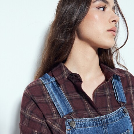 CAMISA ARAGON Bordó