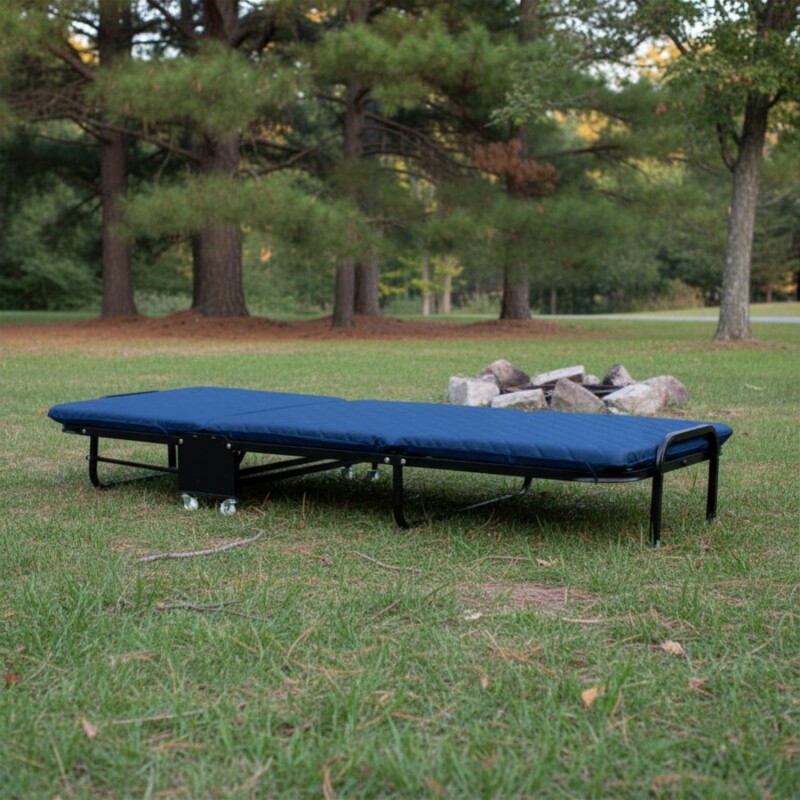 Catre cama plegable Lumax 180x75cm Acolchonado p/camping Catre cama plegable Lumax 180x75cm Acolchonado p/camping