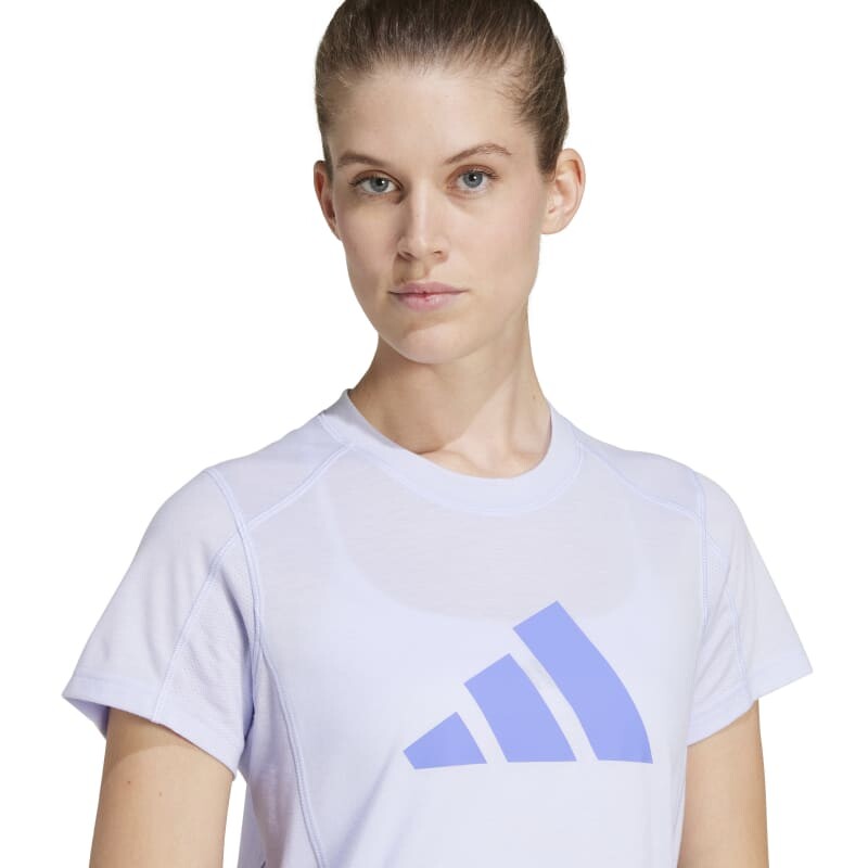 Remera Adidas Train Essentials Big Performance Logo Violeta