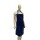 Delantal con peto, bolsillos y cuello ajustable Azul marino