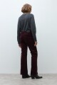 Pantalón Donna de pana ciruela