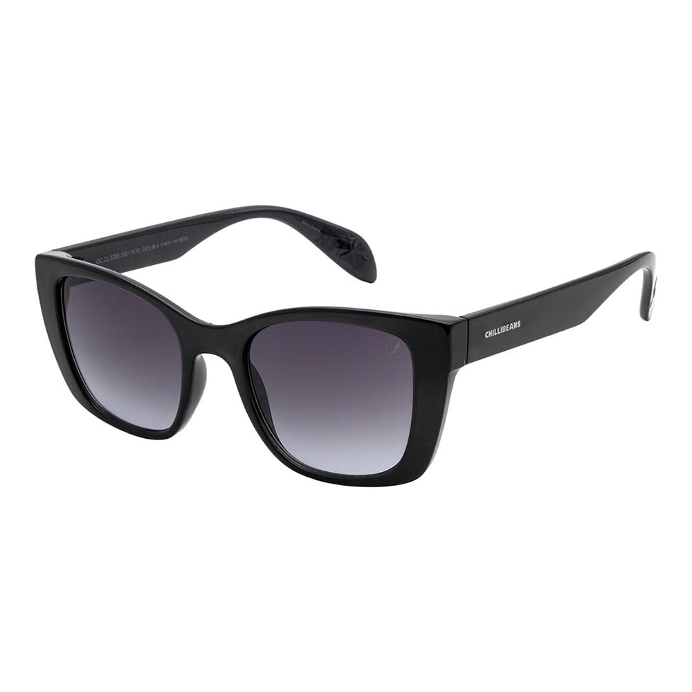 Lentes De Sol One Piece Cuadrado De Policarbonato Degradado/Negro