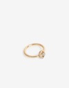 Anillos Chicos Strass Anillo Strass Corazón - Dorado