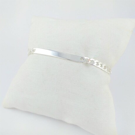Pulsera de identidad de plata 925, largo 19cm, ancho 5mm, espesor 1mm. Pulsera de identidad de plata 925, largo 19cm, ancho 5mm, espesor 1mm.