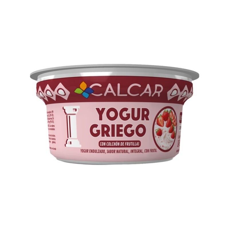 YOGUR GRIEGO CALCAR FRUTILLA 145GR Yogur Griego Calcar Frutilla 145gr
