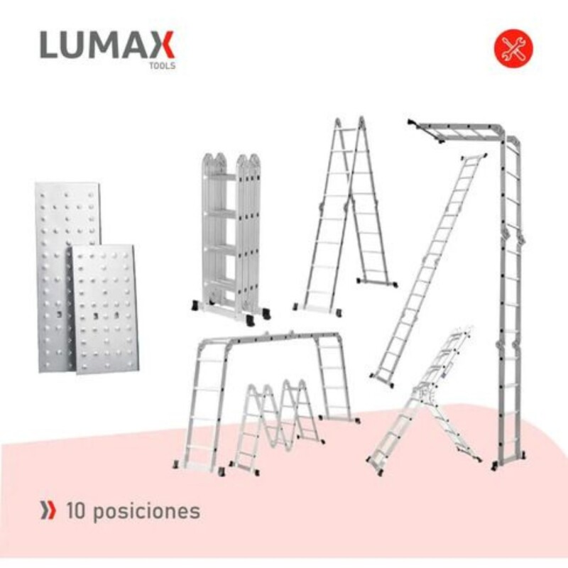Escalera Andamio Lumax 20 Escalones + Chapones Escalera Andamio Lumax 20 Escalones + Chapones