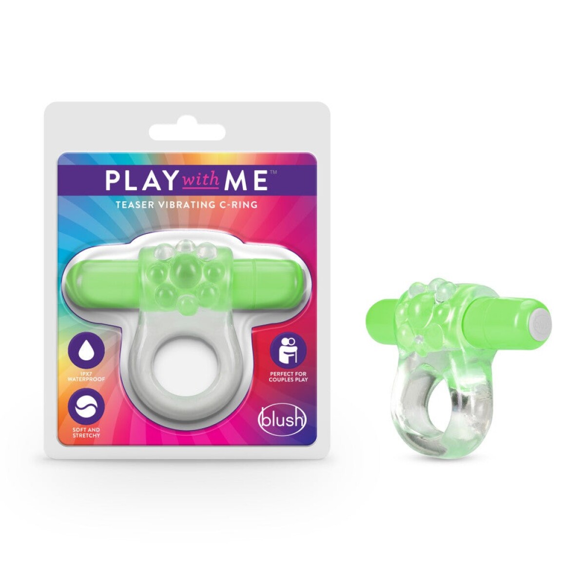 Anillo Teaser Vibrating C-Ring Play With Me - Verde 