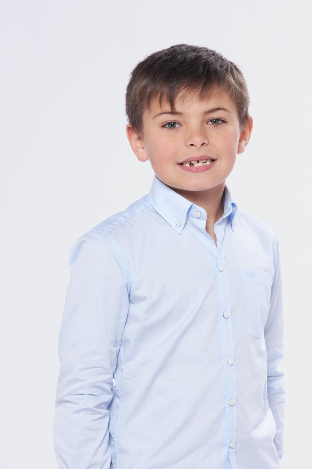 CAMISA LISA Celeste
